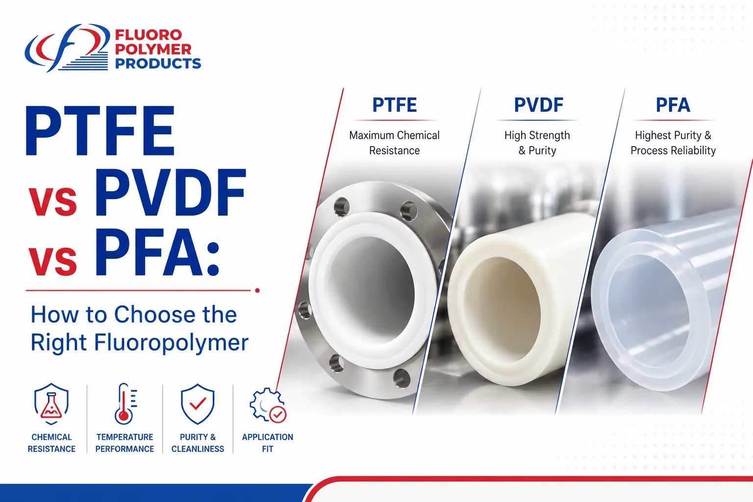 PTFE vs PVDF vs PFA: How to Choose the Right Fluoropolymer